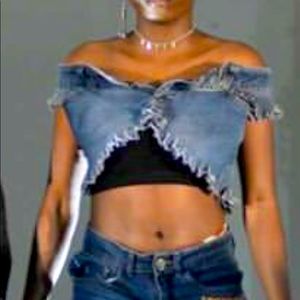Denim ShrugTop